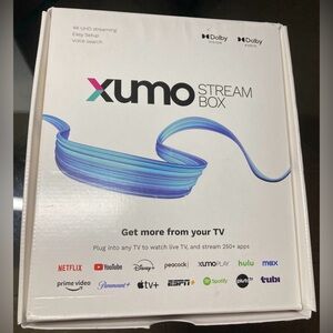 Xumo 4K UHD Stream Box - New Sealed Box SCXI11BEI Version 1.1. Open box
